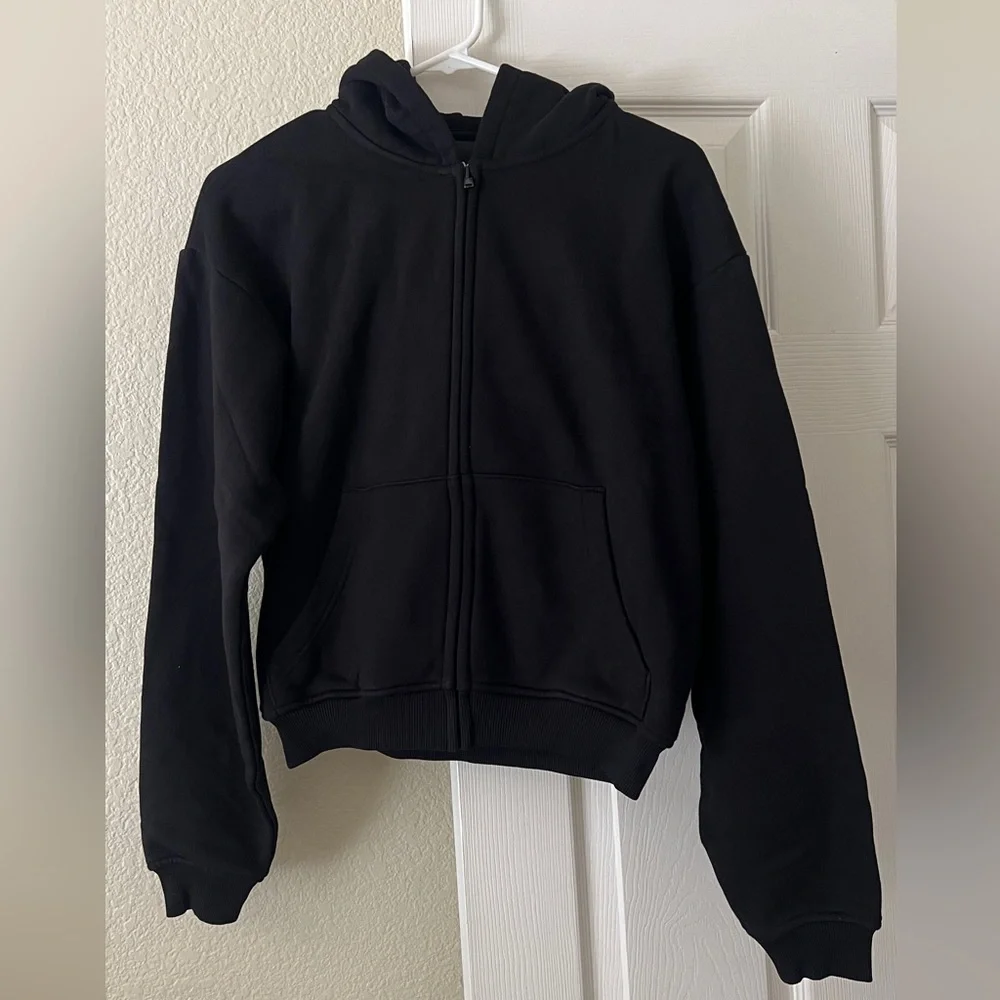 Khy fleece zip hoodie with oversized hood - Picture 5 of 8